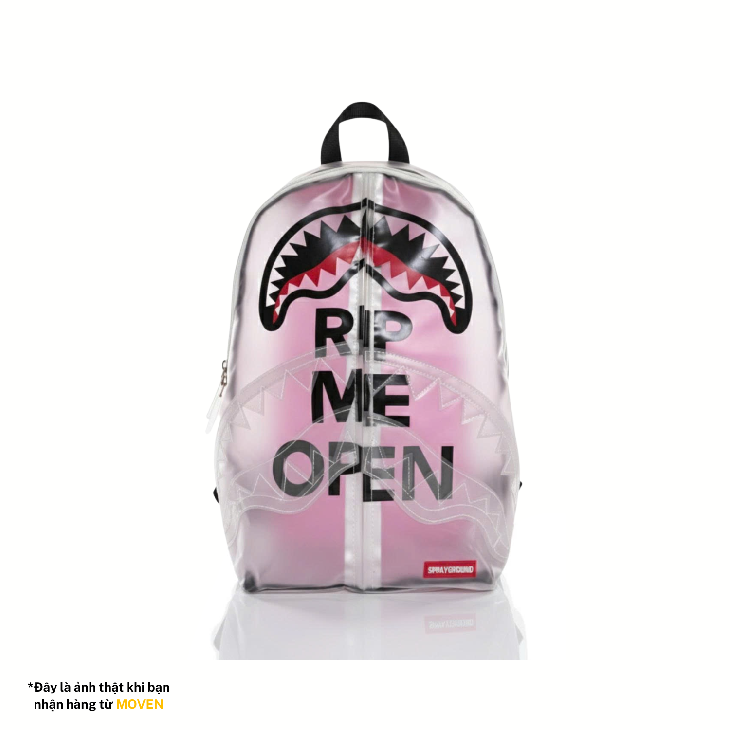 MOVEN RIPMEOPEN Backpack/ Pink – Trong Suốt