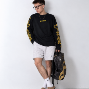 Alternative view of MOVEN Fearless Tiger Long Sleeve – Black/Gold